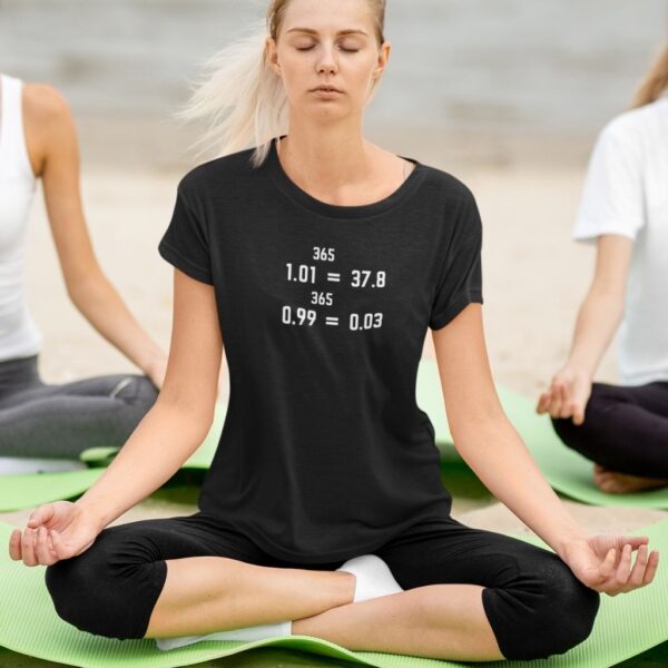 Consistency Compound Interest Motivational T-Shirt Yoga